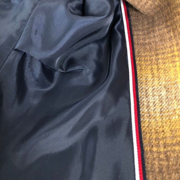 Tommy Hilfiger NWOT Designer Wool Blend Shadow Plaid Sz 6 Knee Length Coat - Picture 11 of 13